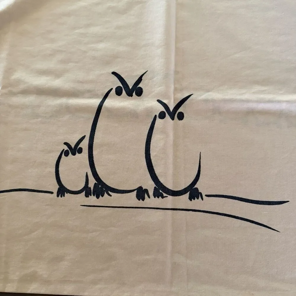 Vintage Alex West Owl Pillowcase Springmaid King